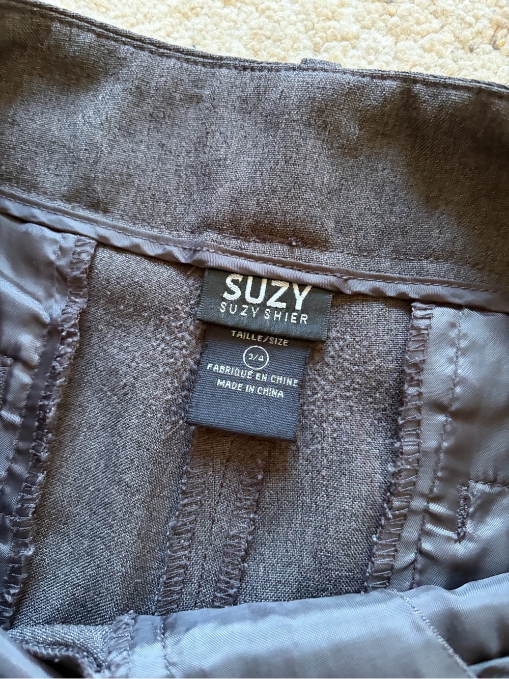 Vintage Suzy Shier Grey Low Rise Trousers - Picture 4 of 6